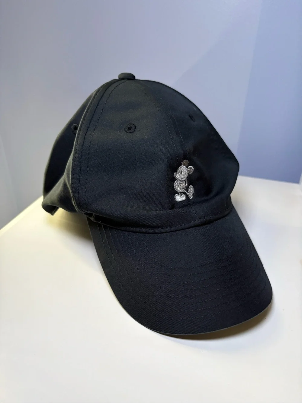 Black Cap with Embroidered Mickey Mouse Character — Disney